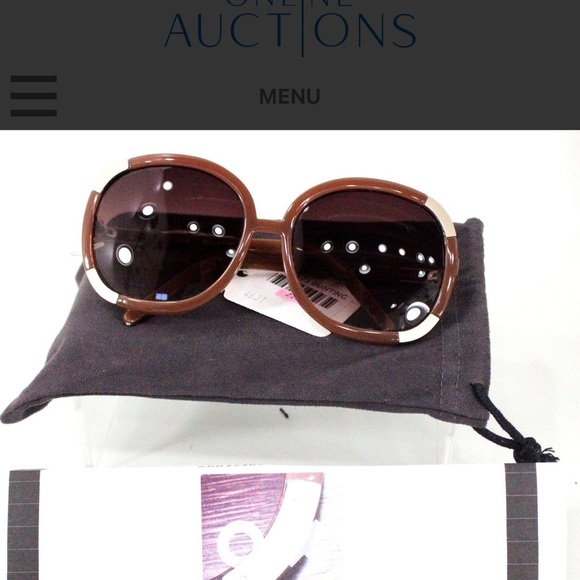 Chloe Brown and Gold Sunglasses main image 5